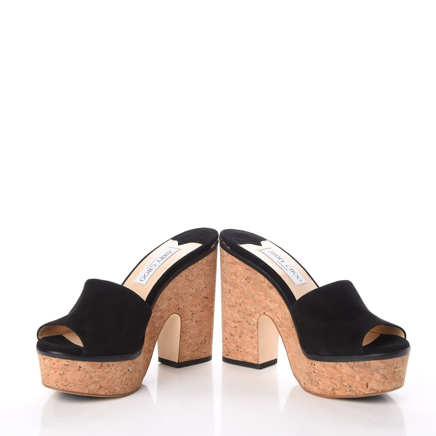 Suede Cork DeeDee Platform Sandals 39 Black