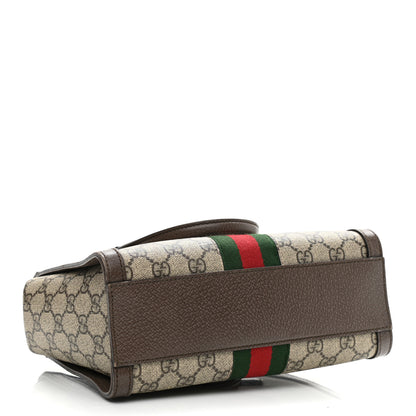 Gucci GG Supreme Monogram Small Ophidia Tote Bag Brown 4 of 17
