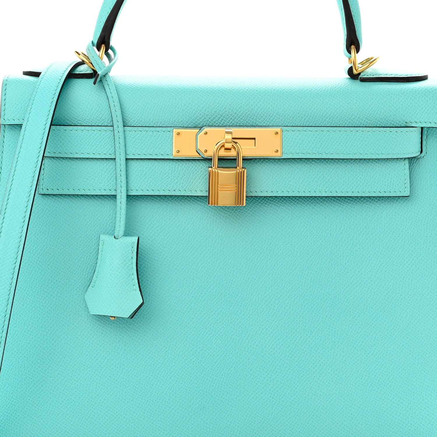 Hermes Epsom Kelly Sellier 28 Bleu Atoll 8 of 10