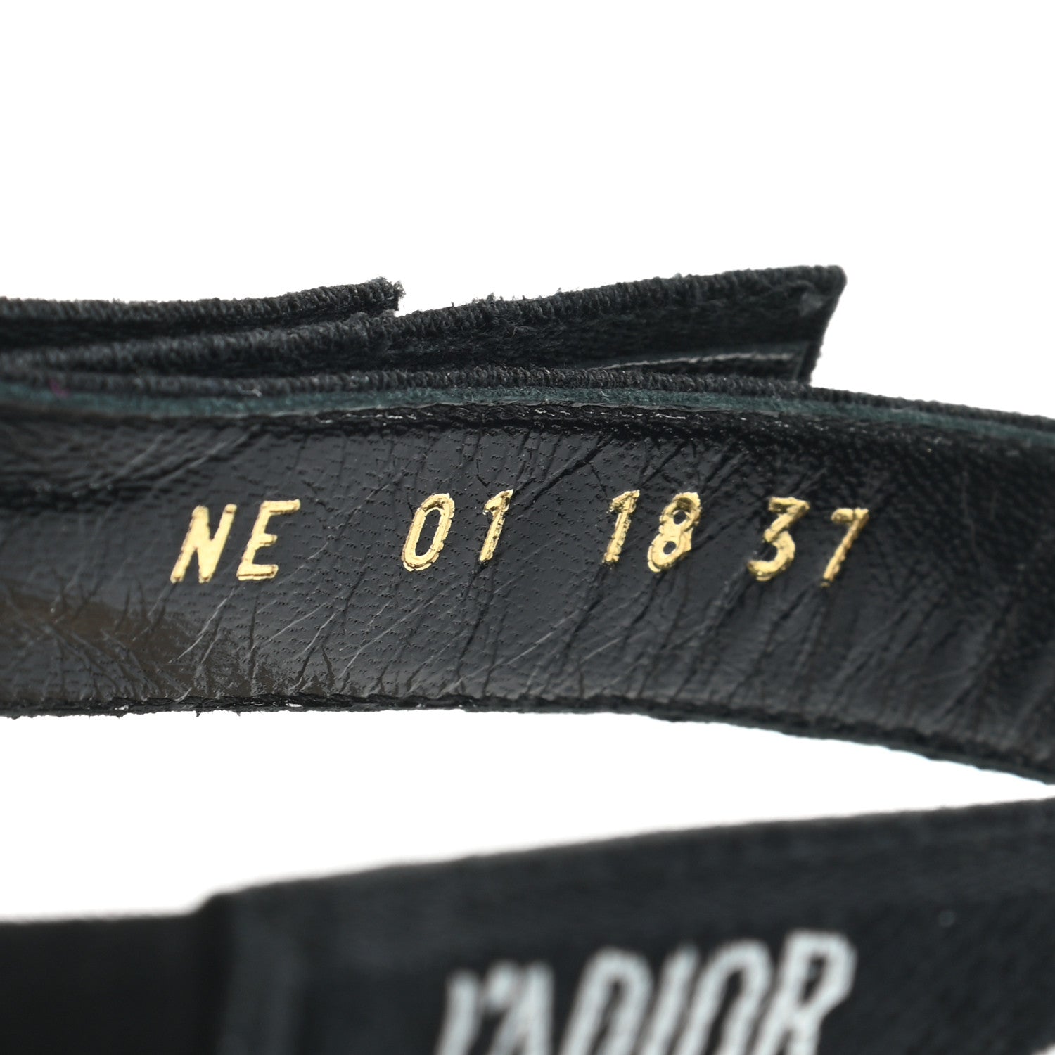 Christian Dior Resille Lambskin Ribbon J'Adior Slingback Ballet Flats 37 Black 8 of 8