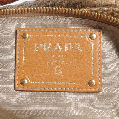 Prada Jute Python Hobo Oro 7 of 9