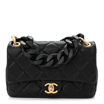 Chanel Caviar Quilted Small Funky Match Flap Black 1 of 10