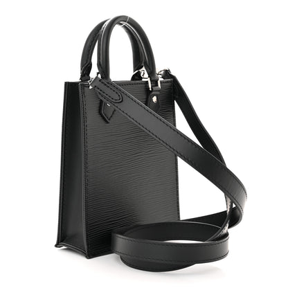 Louis Vuitton Epi Petit Sac Plat Black 3 of 10
