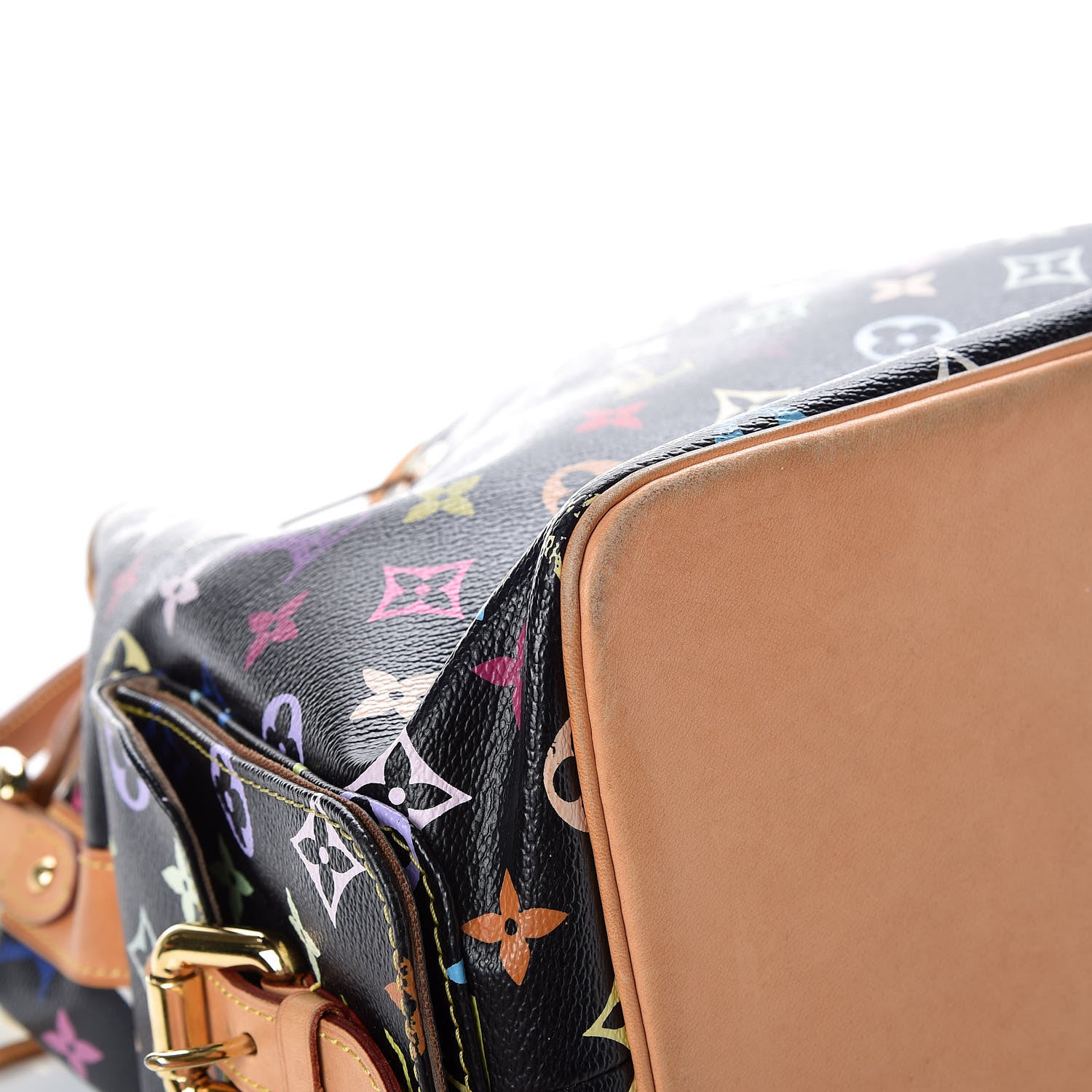 Louis Vuitton Monogram Multicolor Petit Noe Black 10 of 13
