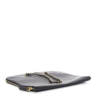 Chanel Caviar Large CC Shoulder Bag Black 4 of 7