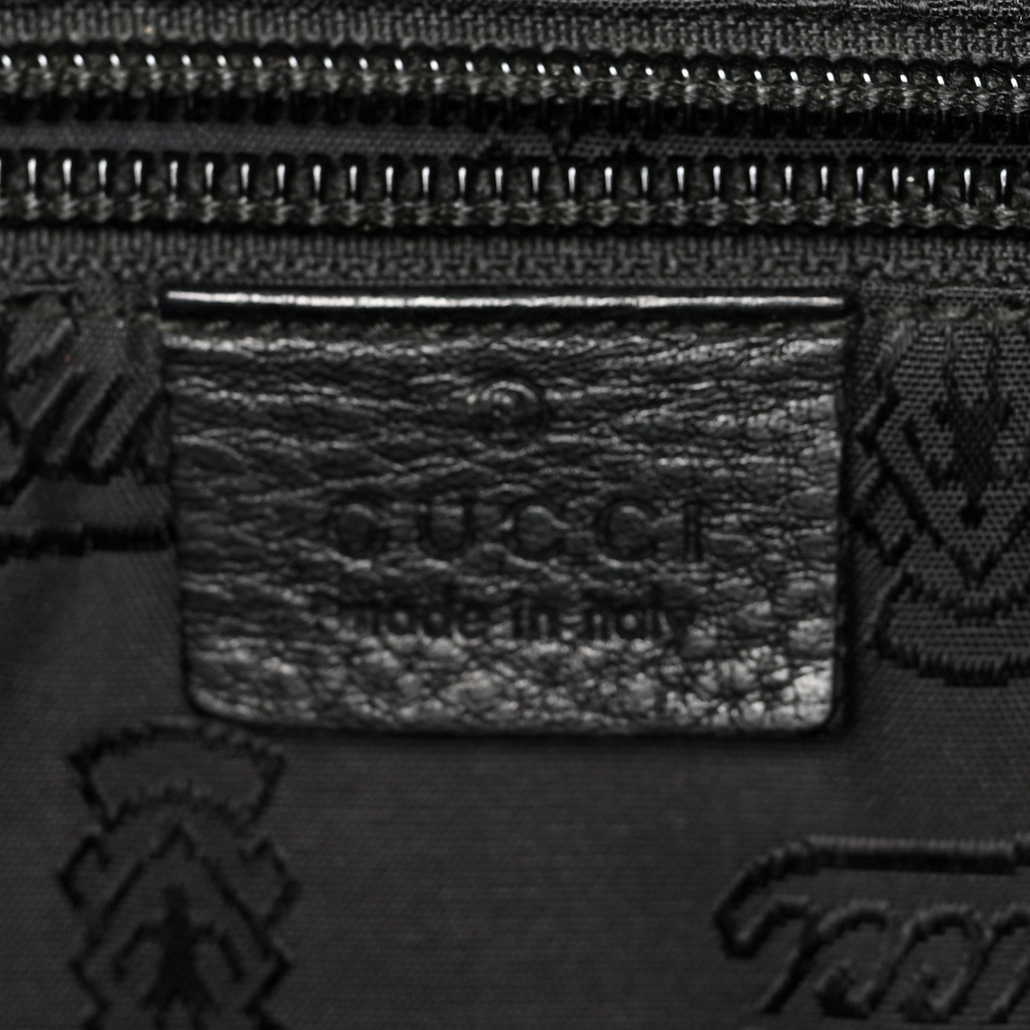 Gucci Guccissima Medium Flap Messenger Bag Black 6 of 13