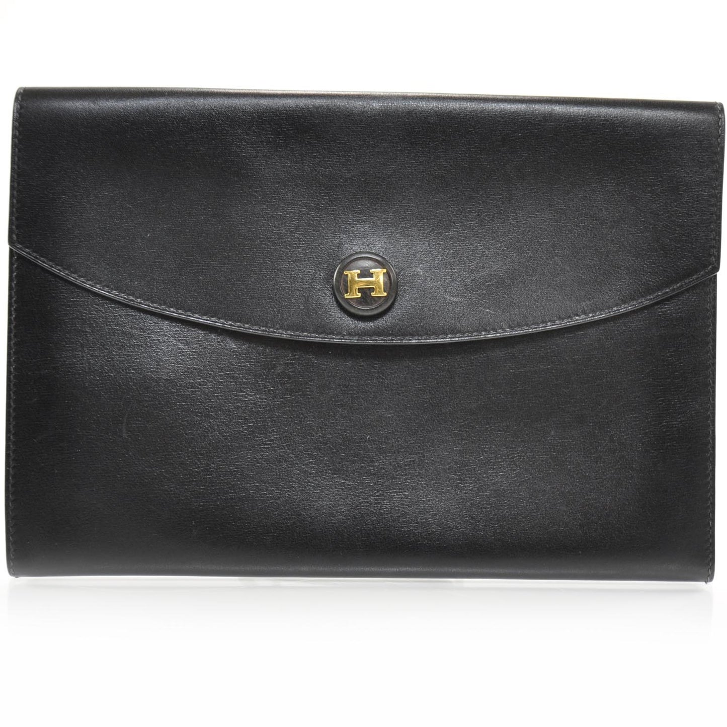 Box Leather Pochette Rio Black