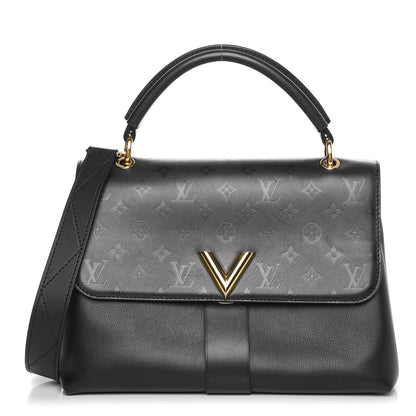 Louis Vuitton Calfskin Monogram Very One Handle Black 1 of 12