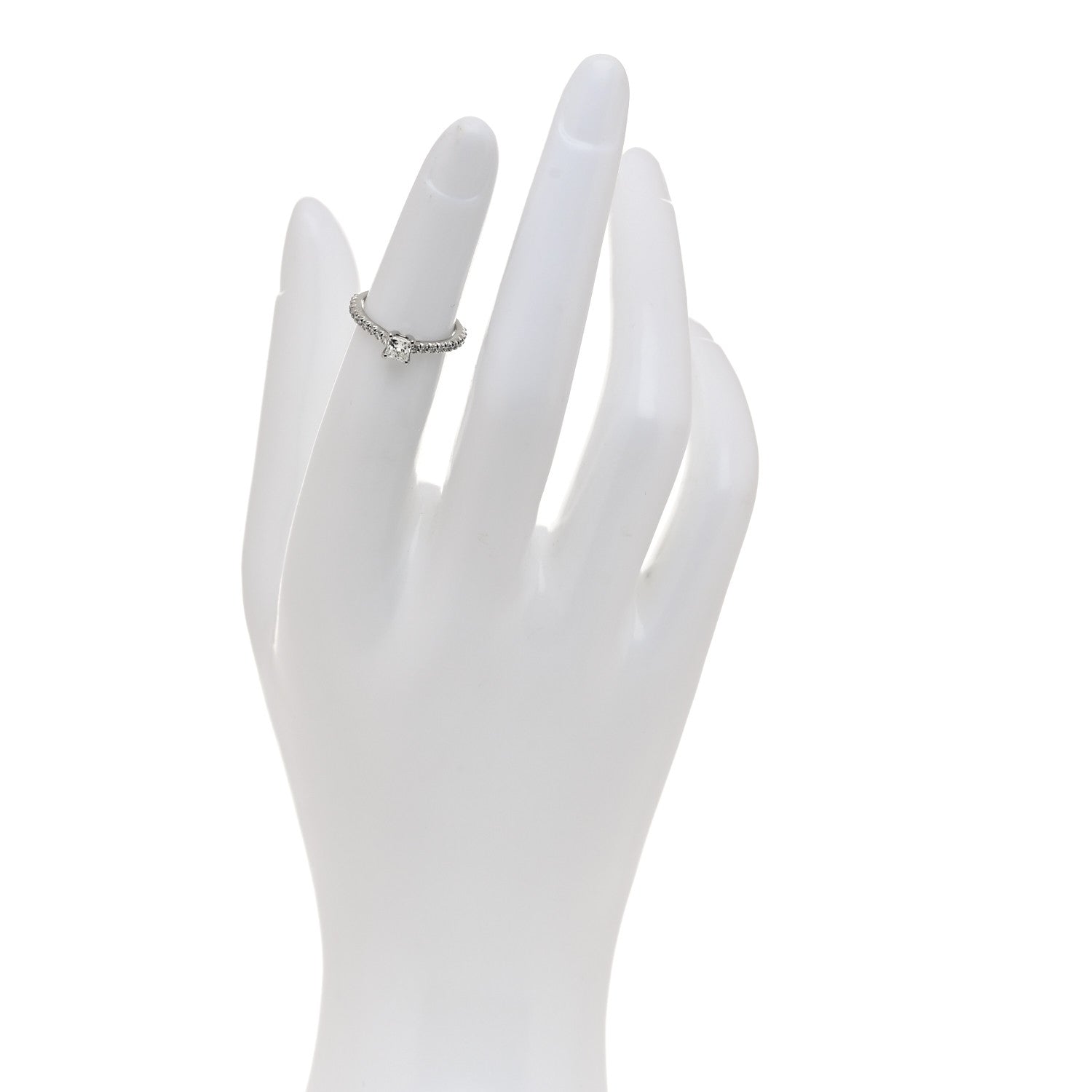 Tiffany Platinum Diamond .45ct Novo Princess Cut Engagement Ring 45 3.5 2 of 6