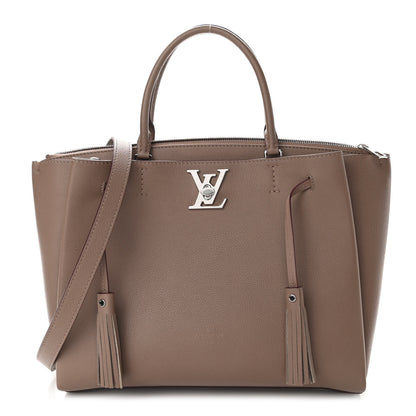 Louis Vuitton Calfskin Lockmeto Taupe Glace 1 of 10