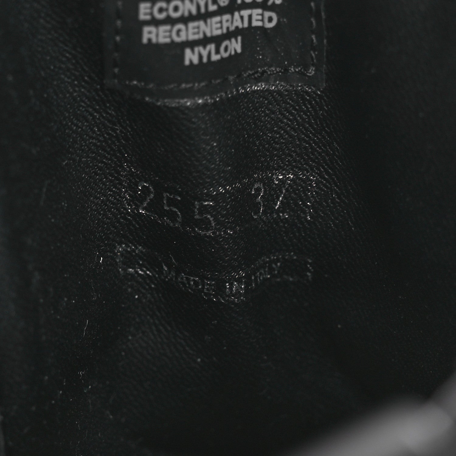 Prada Spazzolato Rois Nylon Metal Triangle Logo Monolith Pouch Pocket 55mm Boots 37 Black 10 of 12