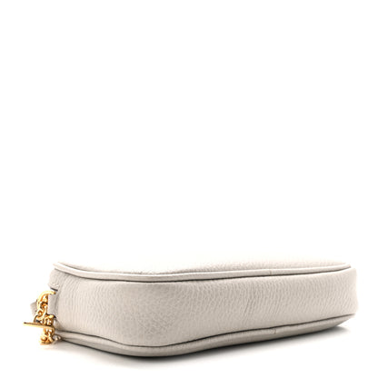 Gucci Dollar Calfskin Super Mini GG Marmont Chain Shoulder Bag Deep Grey 4 of 10
