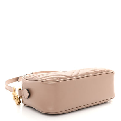 Gucci Calfskin Matelasse Small GG Marmont Chain Shoulder Bag Porcelain Rose 4 of 10