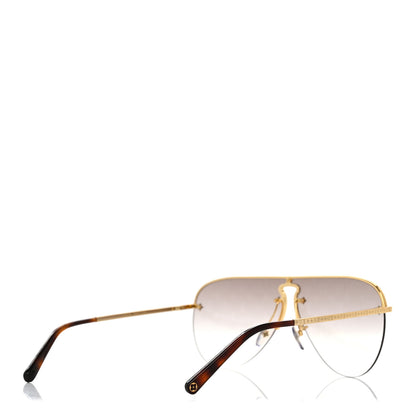 Louis Vuitton Grease Mask Sunglasses Z1469U Gold 4 of 7