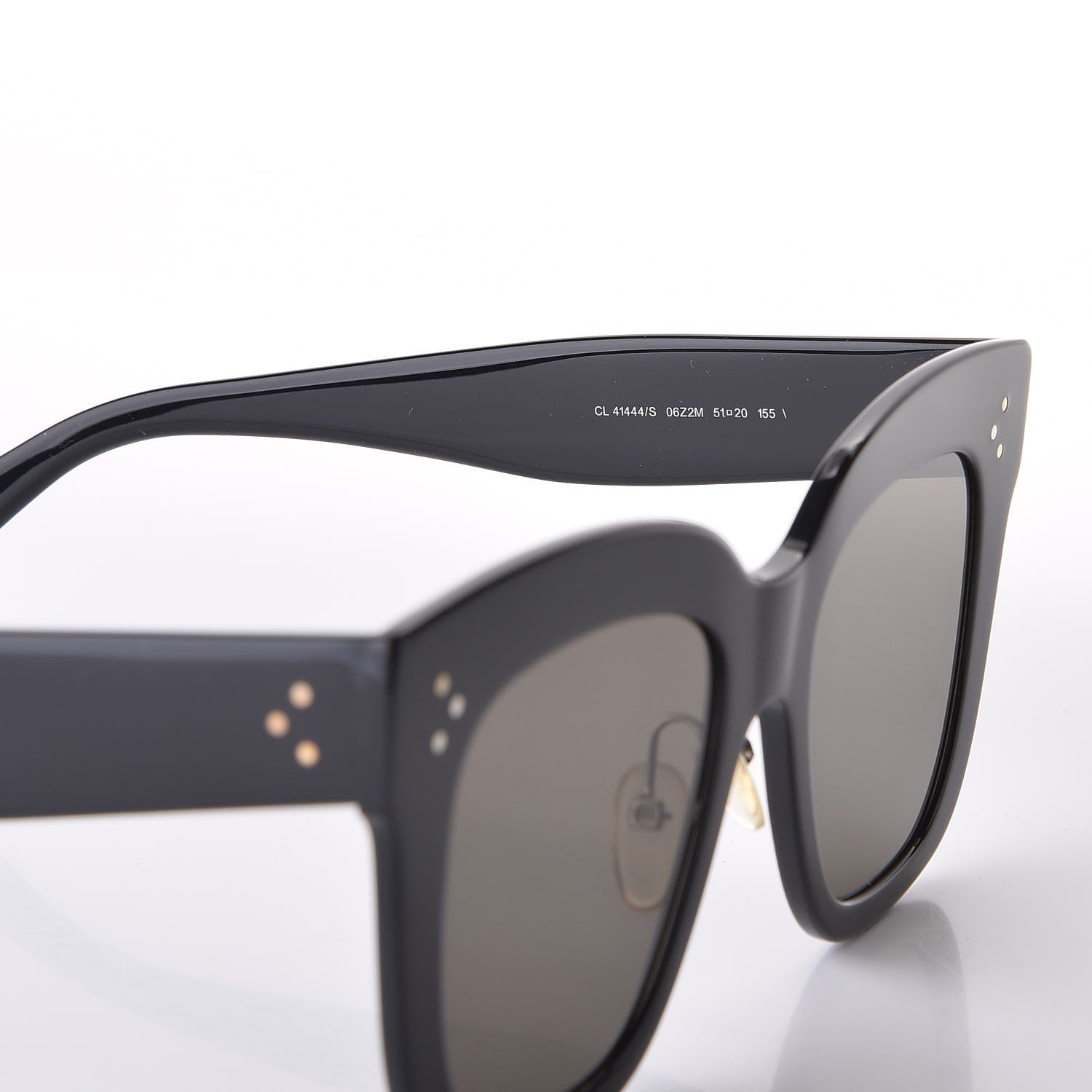 Celine Acetate Kim Sunglasses CL 41444/S Black 4 of 7