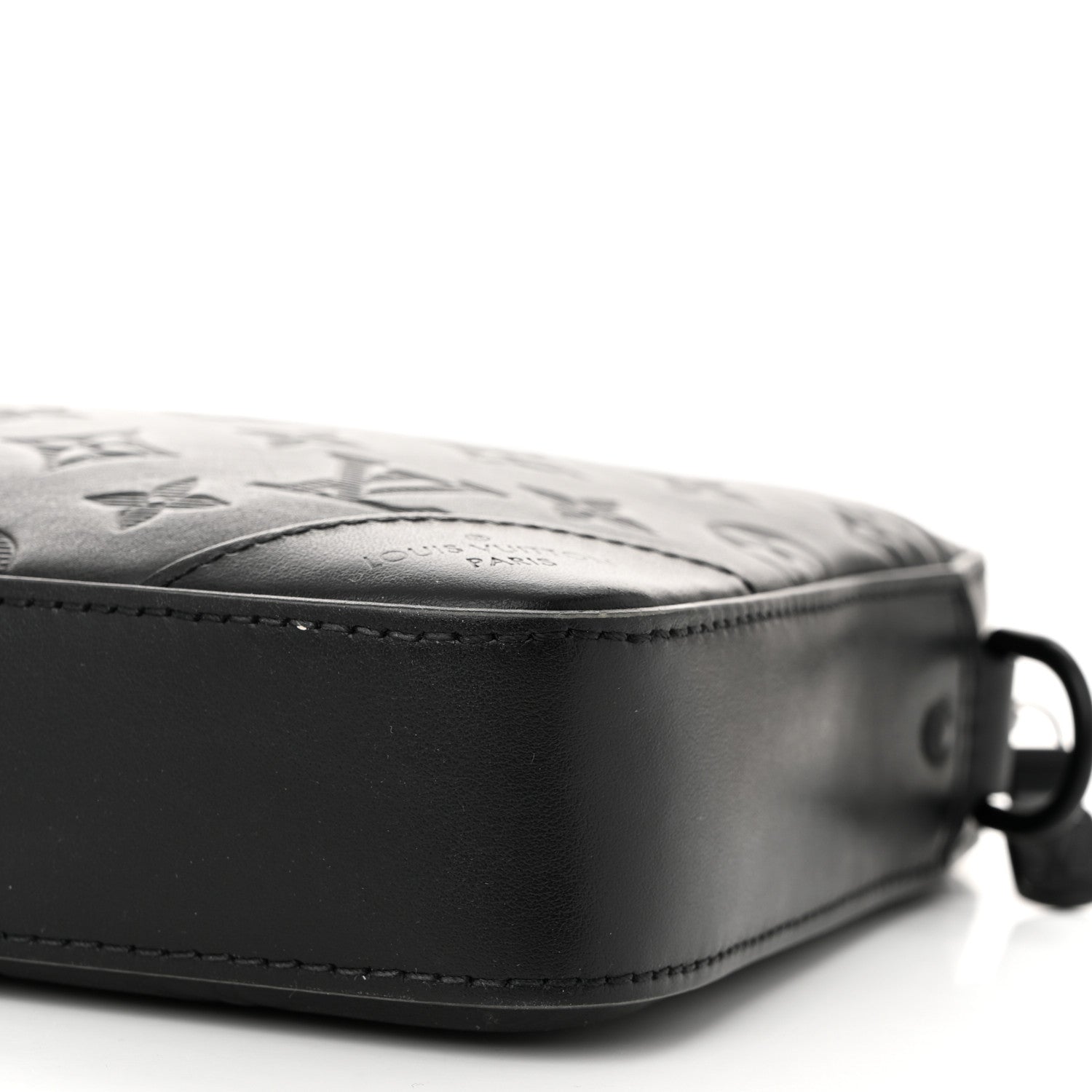 Louis Vuitton Calfskin Monogram Shadow Duo Messenger Black 9 of 9