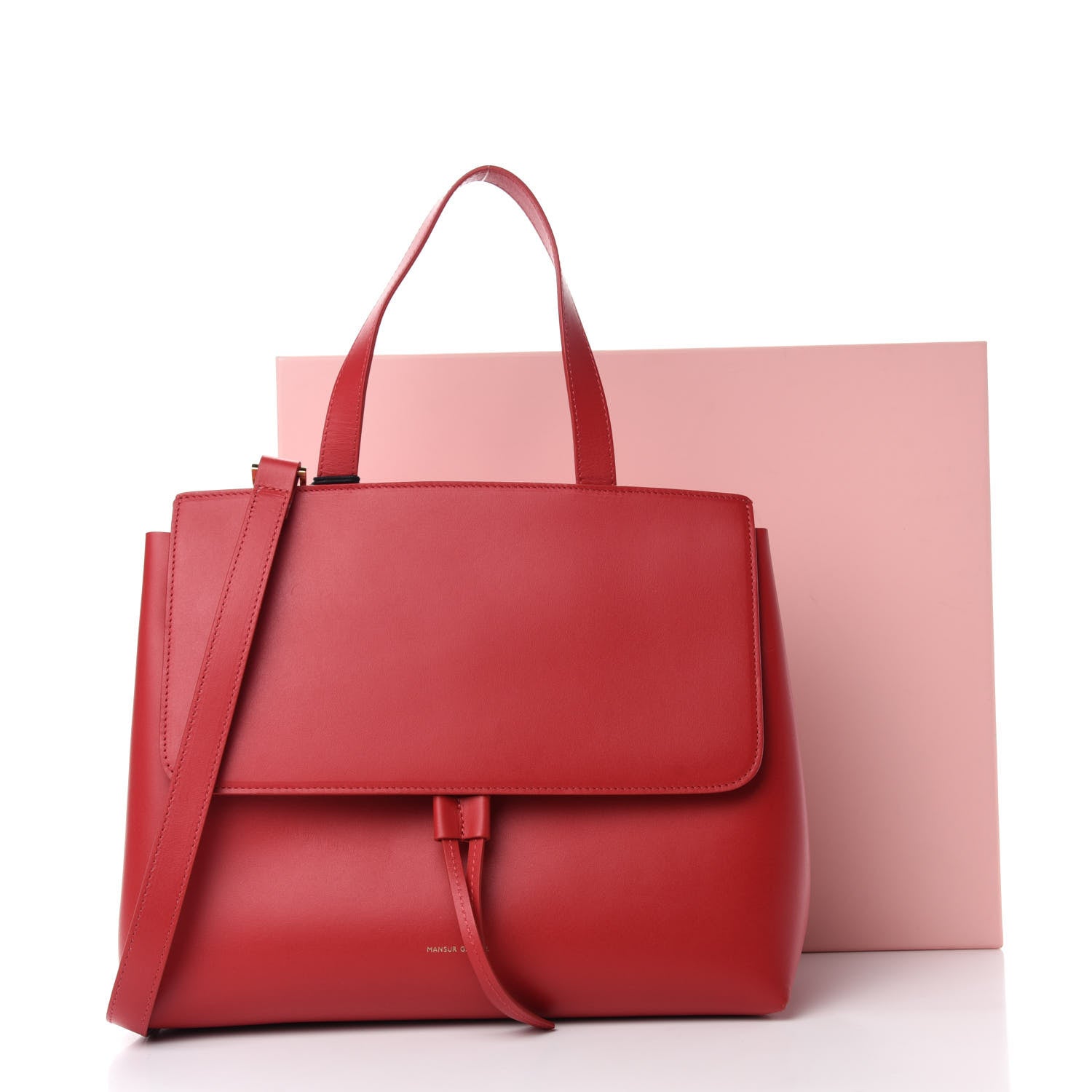Mansur Gavriel Calfskin Lady Bag Flamma 10 of 10