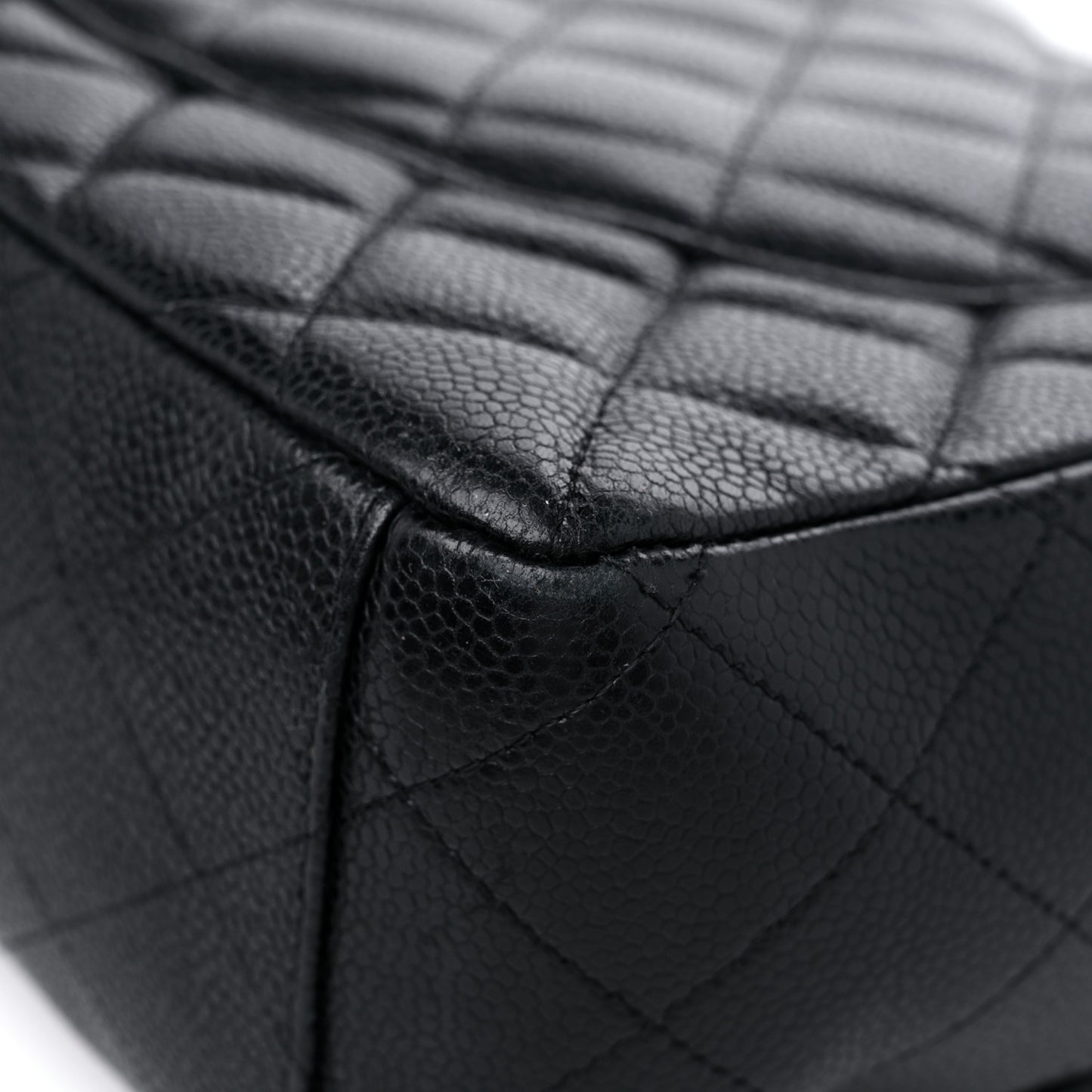 Caviar Quilted Maxi Single Flap Black