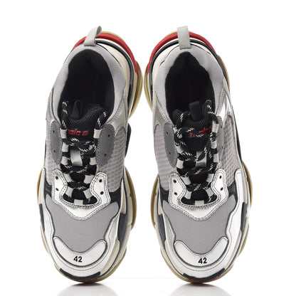 Balenciaga Mesh Nubuck Mens Triple S Sneakers 42 Black Argent 5 of 9