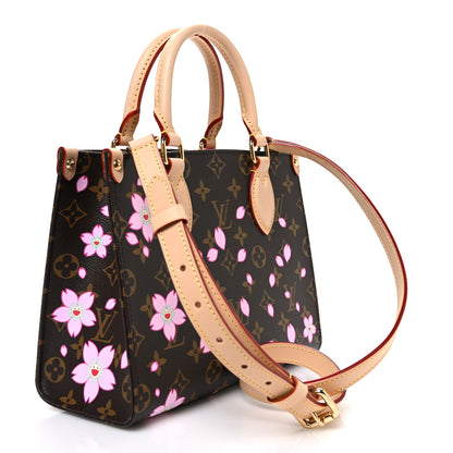 Louis Vuitton LV X TM Monogram Cherry Blossom Onthego PM Sakura Brown 3 of 9