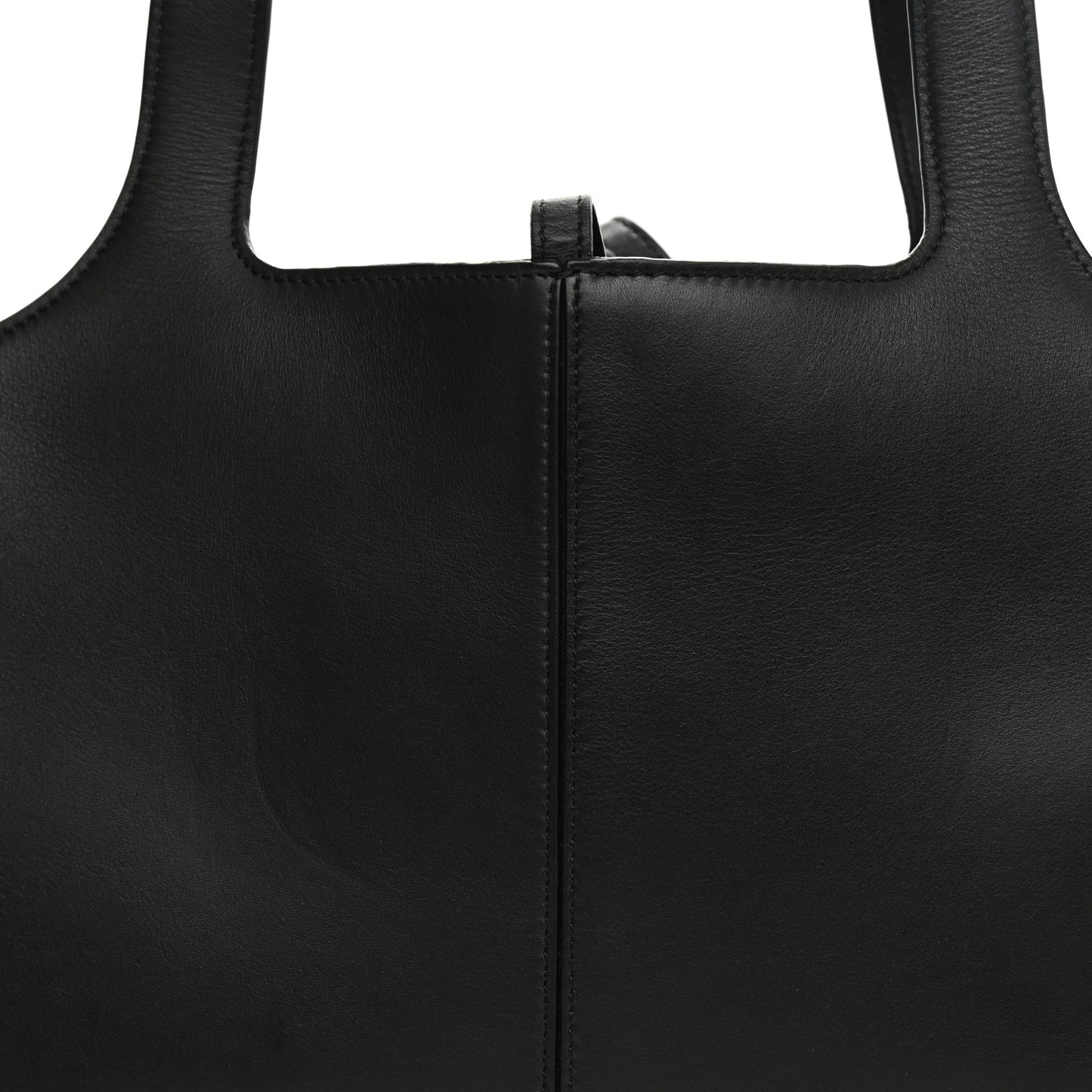 Smooth Calfskin Small Tri-Fold Shoulder Bag Black
