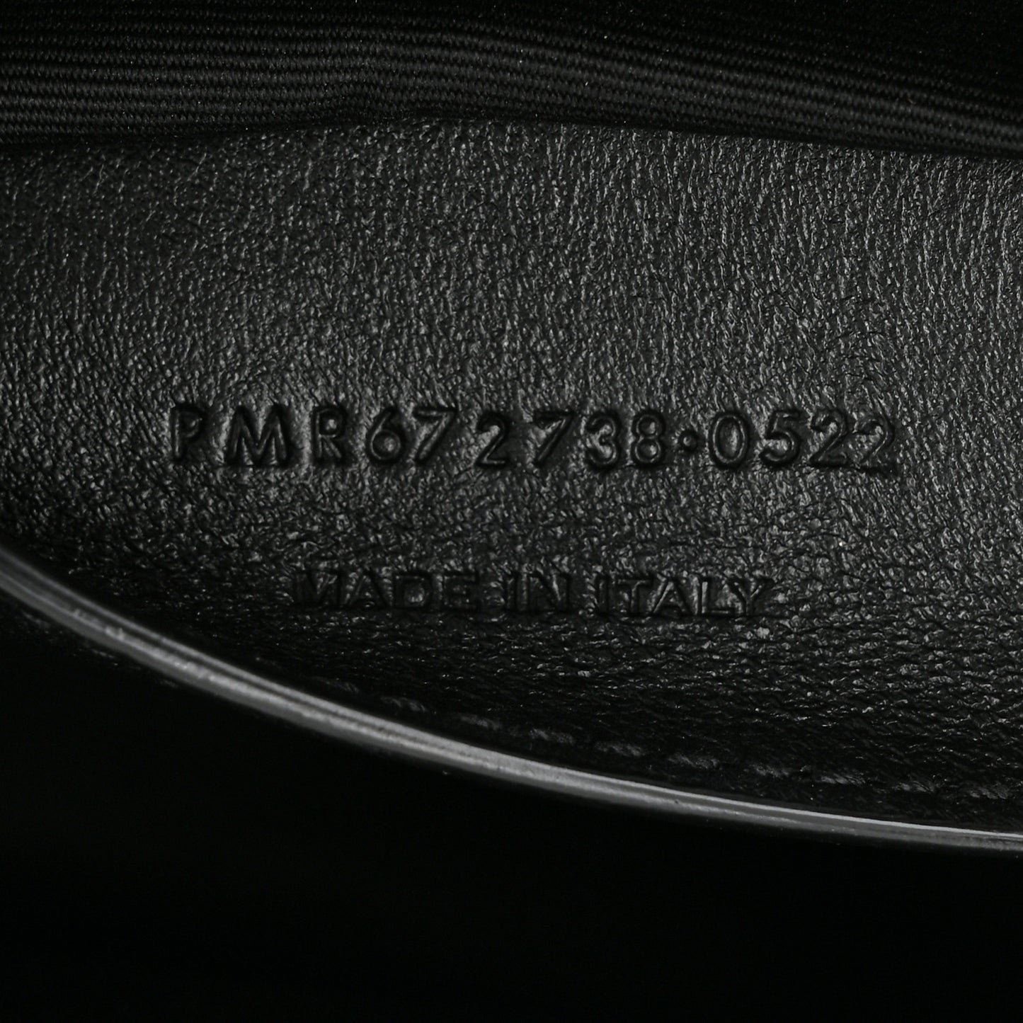 Lambskin Quilted Monogram Mini Nolita Black