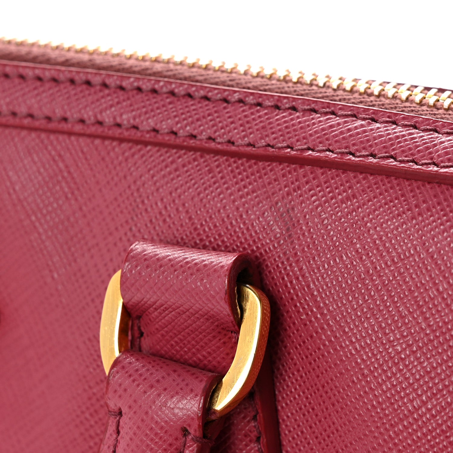 Prada Saffiano Lux Bowler Peonia 15 of 15