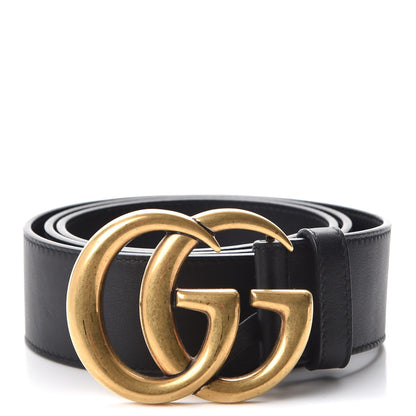 Gucci Calfskin Double G 40mm Belt 85 34 Black 1 of 8