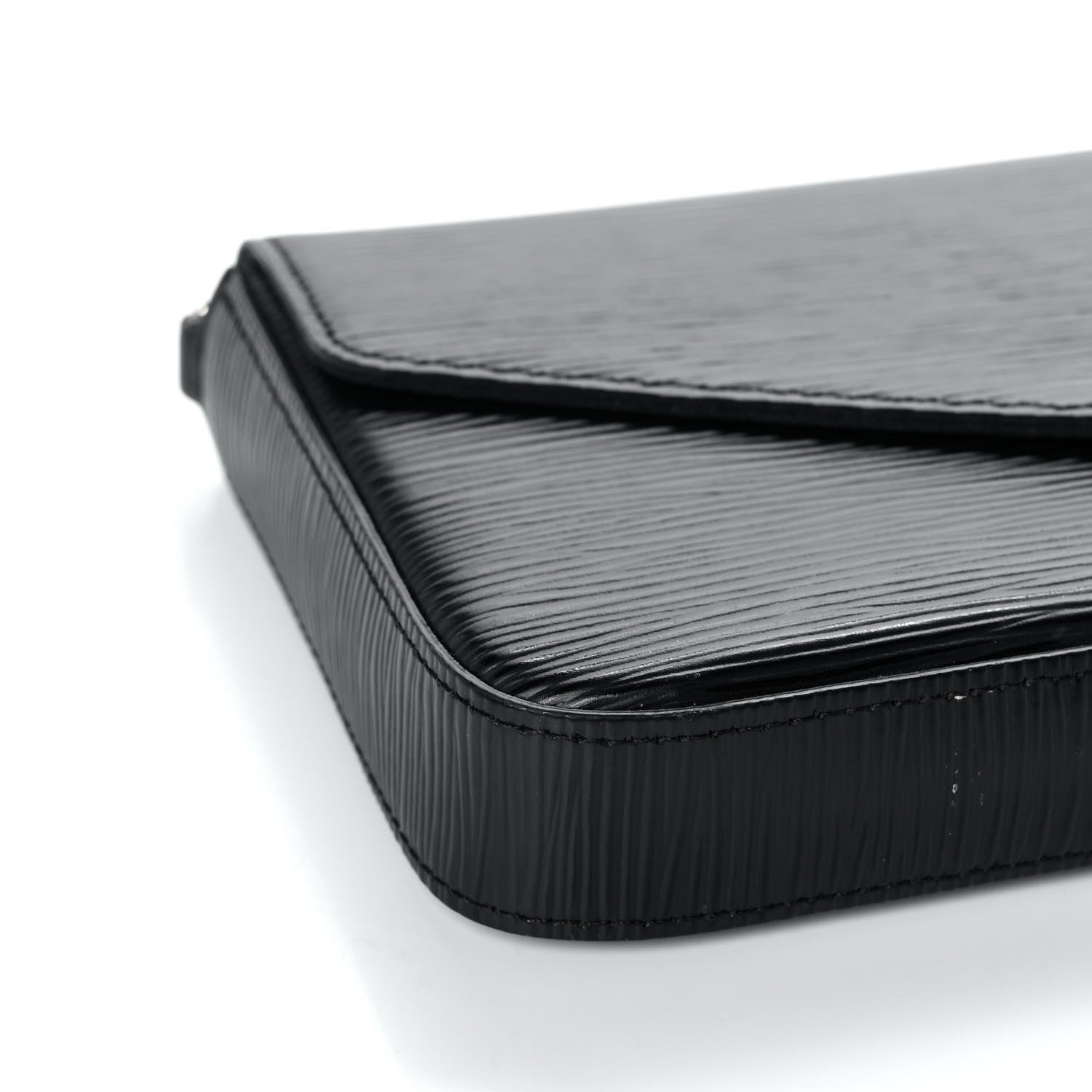 Louis Vuitton Epi Pochette Felicie Black 9 of 11