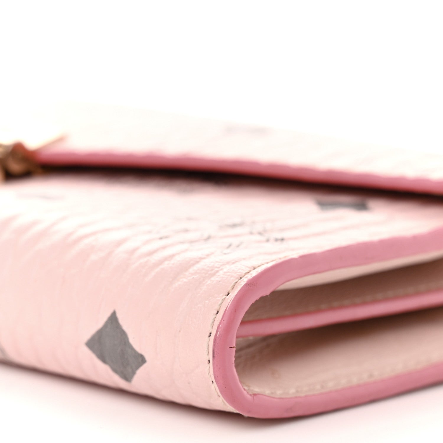 MCM Visetos Large Patricia Wallet On Chain Soft Pink 10 of 14