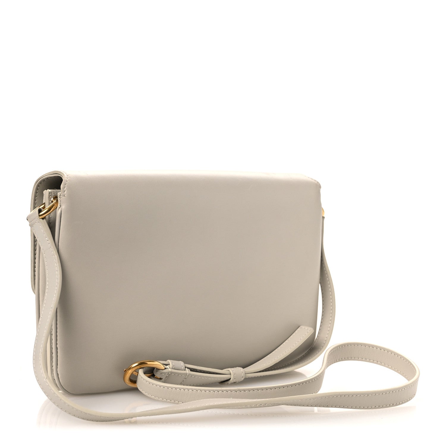 Saint Laurent Smooth Calfskin Le Maillon Satchel Crema Soft 3 of 14