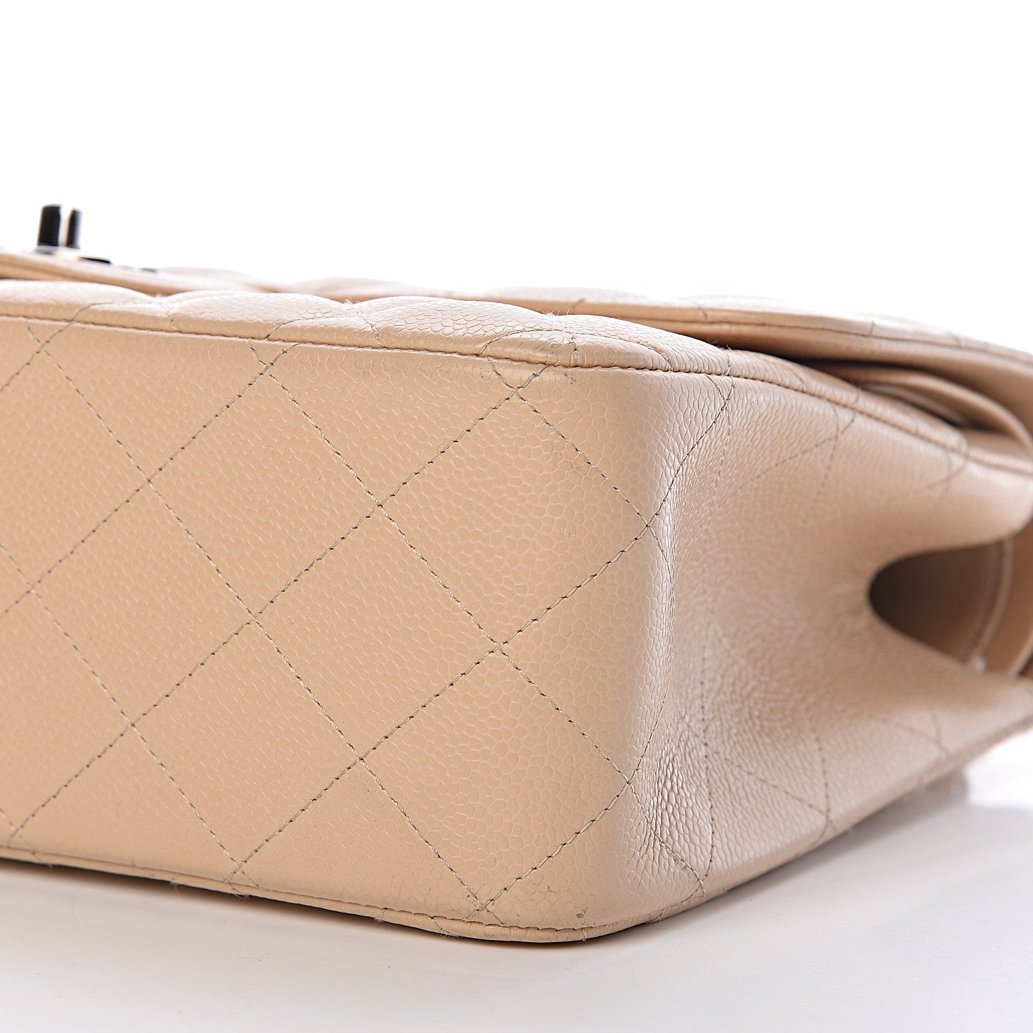 Chanel Caviar Quilted Jumbo Double Flap Beige Clair 13 of 13