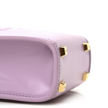 Fendi Vitello King Plexiglass Logo Embossed Mini Fendi Sunshine Shopper Tote Violetta 8 of 9