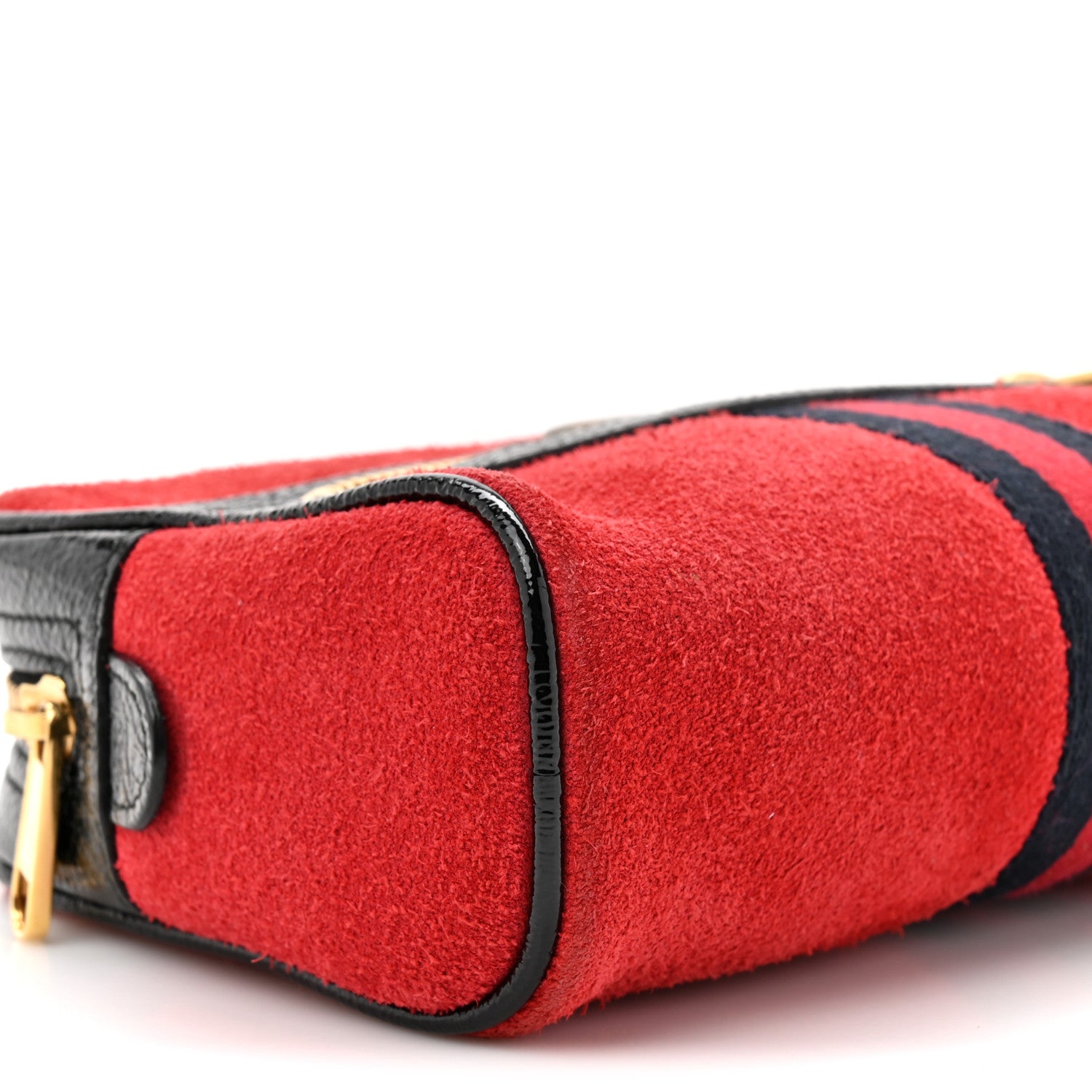 Gucci Suede Small Ophidia Belt Bag 85 34 Hibiscus Red 10 of 15