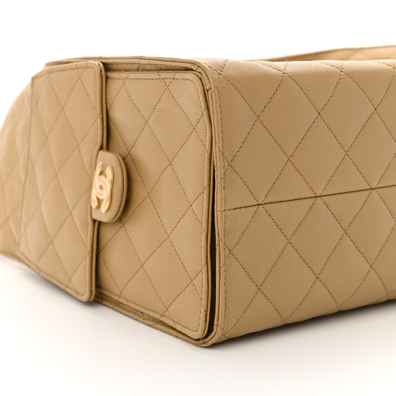 Chanel Caviar Quilted Medium Chanel 25 Handbag Dark Beige 9 of 11