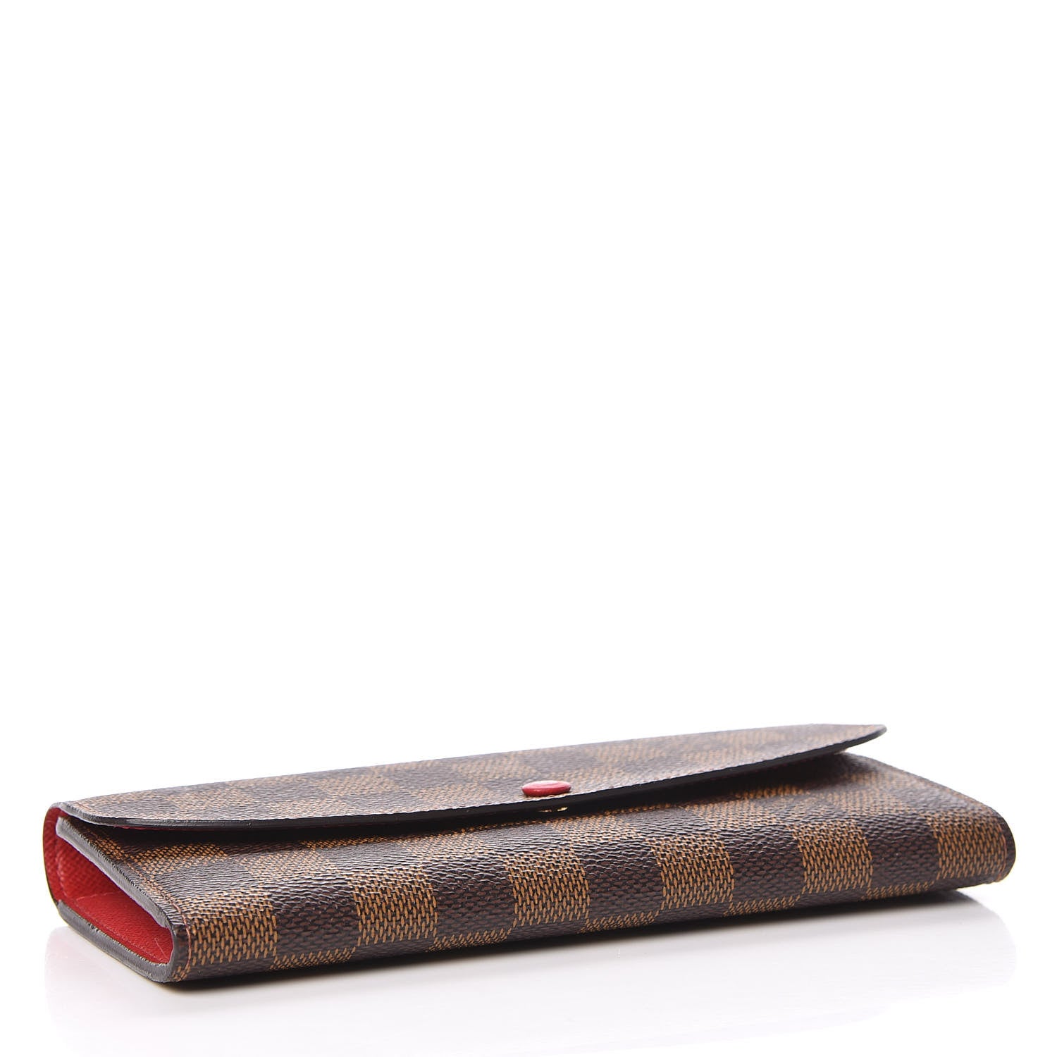 Louis Vuitton Damier Ebene Emilie Wallet Red 4 of 8