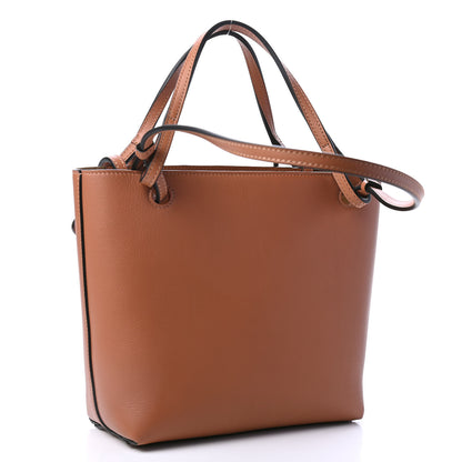 Loewe Calfskin Words Double Handle Square Tote Tan 2 of 4