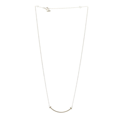Tiffany 18K Yellow Gold Small T Smile Pendant Necklace 3 of 4