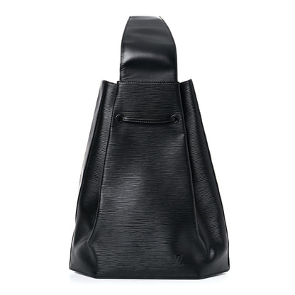 Louis Vuitton Epi Sac a Dos Drawstring Bag Black 3 of 17