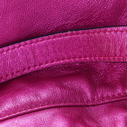 Saint Laurent Lambskin Teddy Drawstring Bag Fuchsia 13 of 13