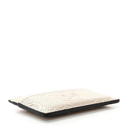 Gucci Calfskin GG Tennis Embossed Card Holder Mystic White 4 of 6