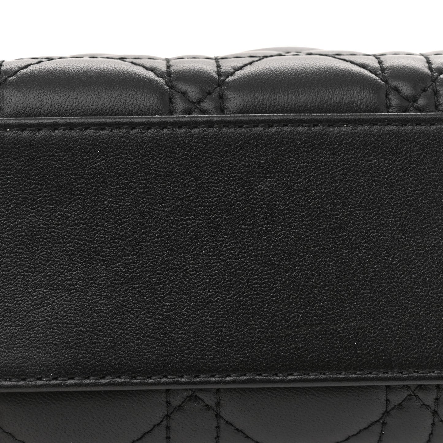 Lambskin Cannage Mini Lady Dior Black