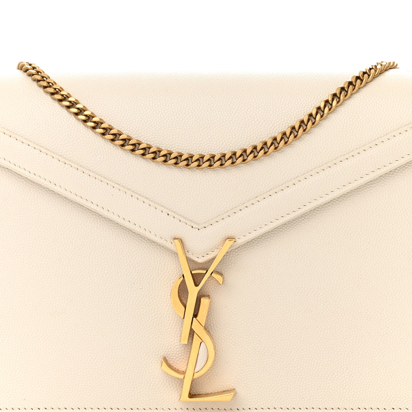 Calfskin Monogram Cassandra Clasp Bag Porcellana