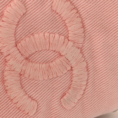 Chanel Denim CC Espadrille Mules 37 Pink Black 13 of 13