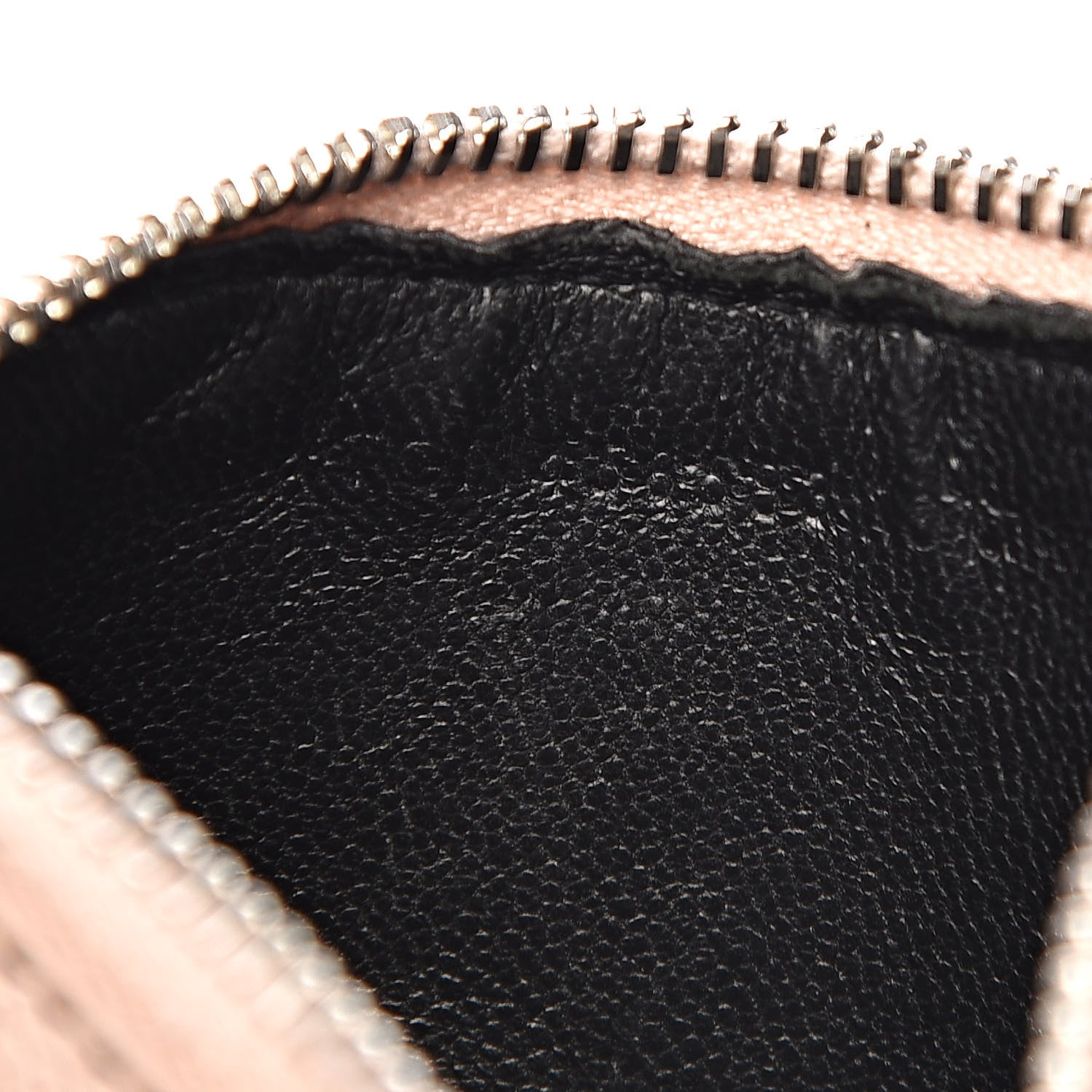 Saint Laurent Grained Calfskin 5 Fragments Zip Pouch Card Holder Marble Pink 7 of 7