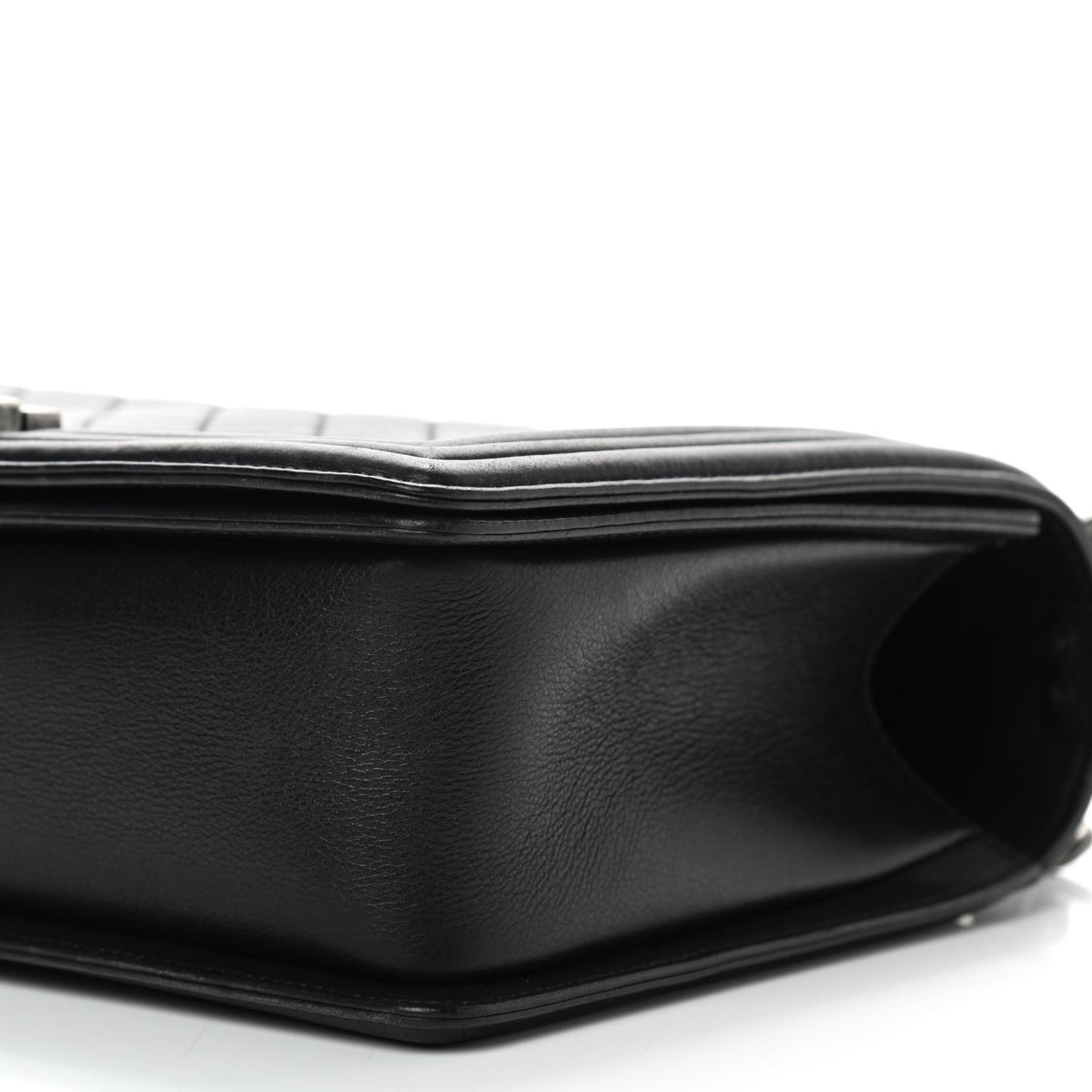 Calfskin Quilted New Medium Boy Flap Black