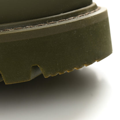 Louis Vuitton Rubber Calfskin Territory Flat High Boots 36 Khaki 9 of 10