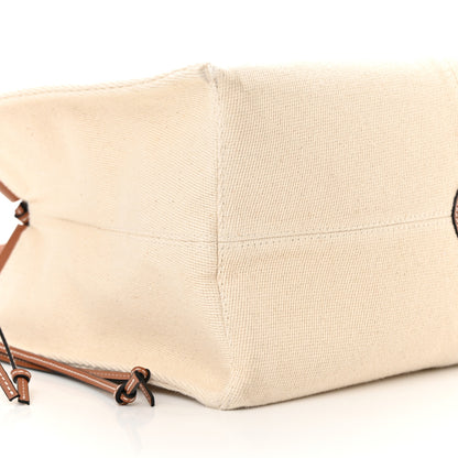 Loewe Canvas Calfskin Small Cushion Tote Beige 9 of 17