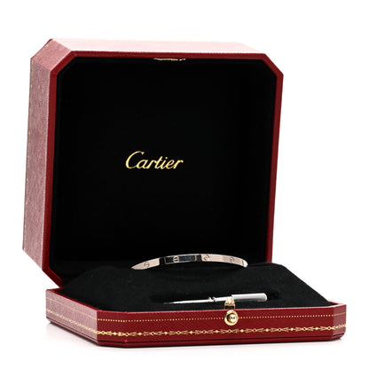 Cartier 18K White Gold Small LOVE Bracelet 17 6 of 6