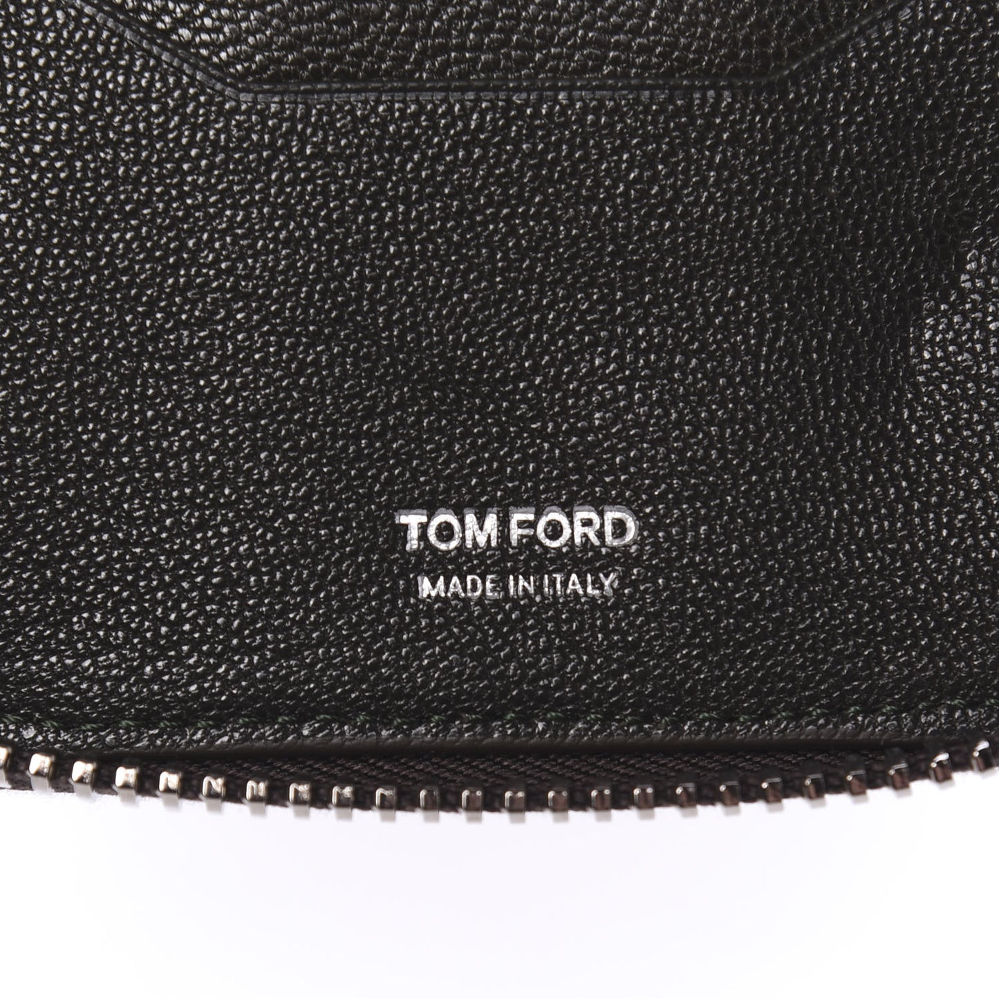 Calfskin Zip Around Wallet Dark Brown